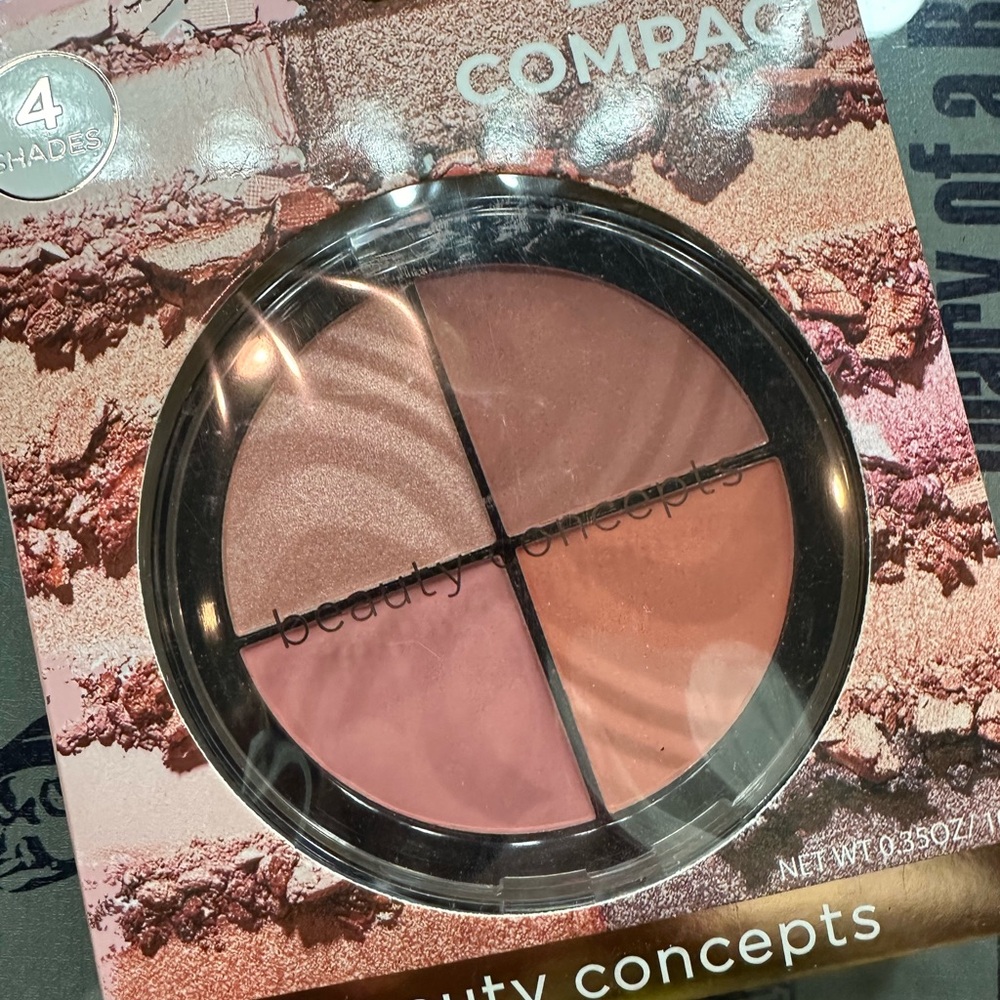 ⚡️Beauty Concepts Blush Compact 4 Rosy Shades CONTOURING POWDER SET
